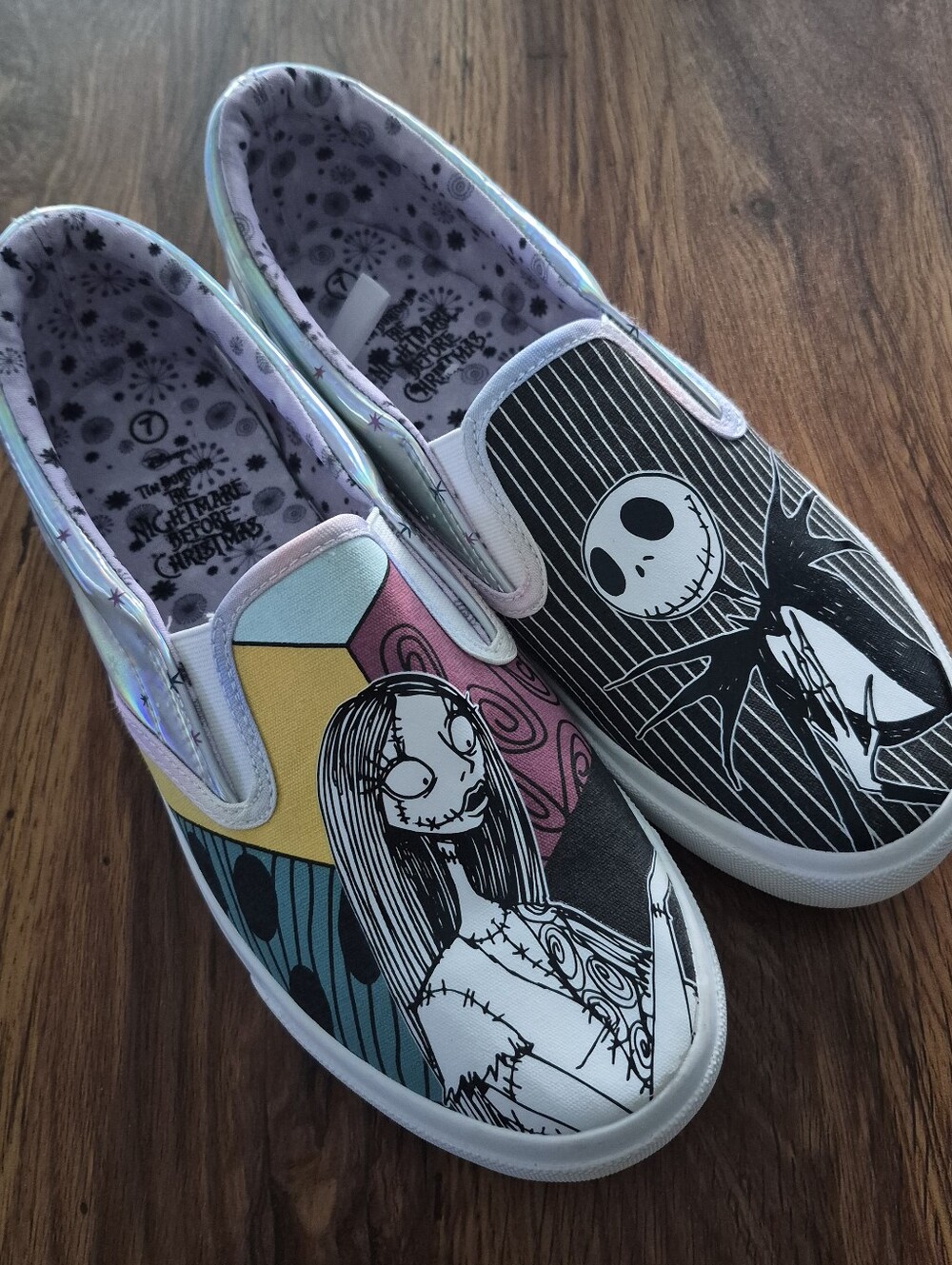 Disney Kids Slip-On Sneakers - Black, White, Pink, Yellow, Teal